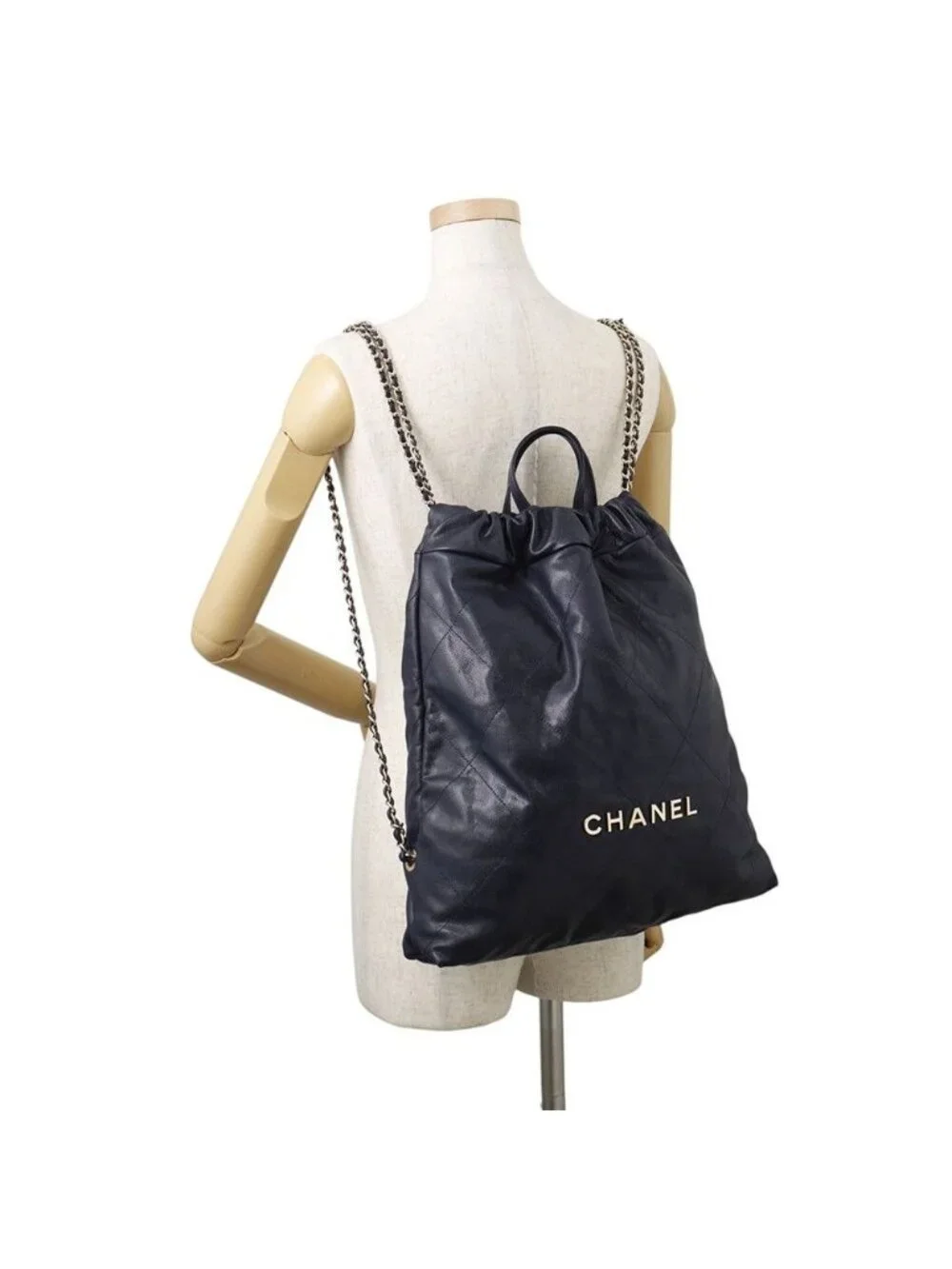 Chanel Backpack 22 Large Caviar Leather